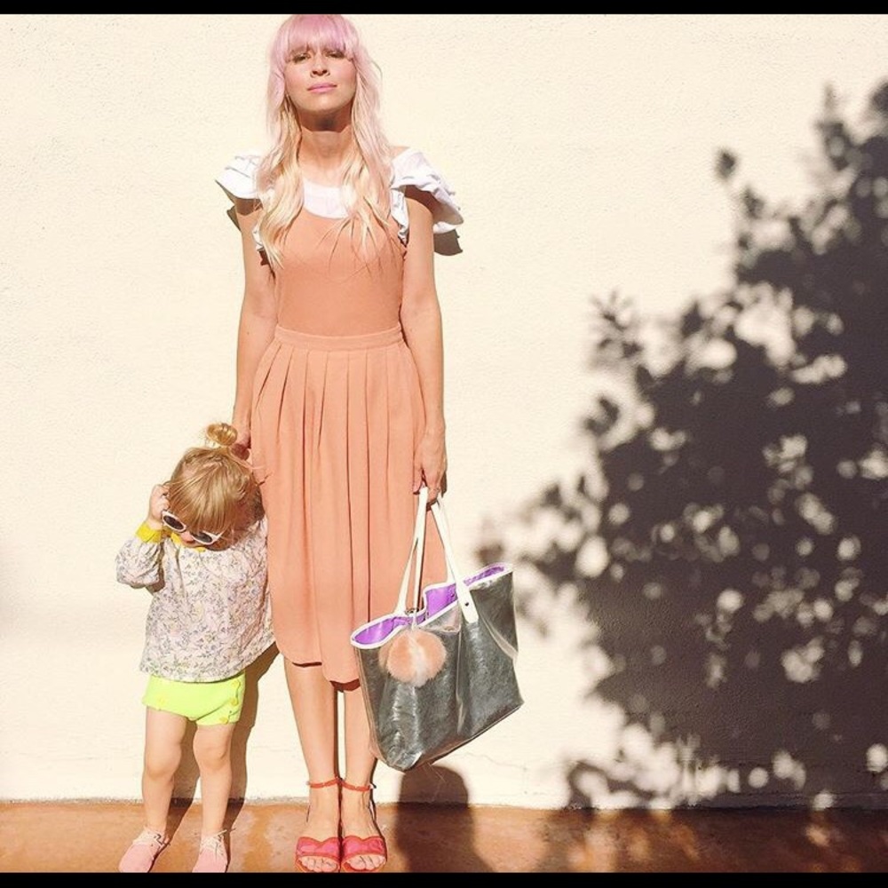 Peach dress (shirt not included)